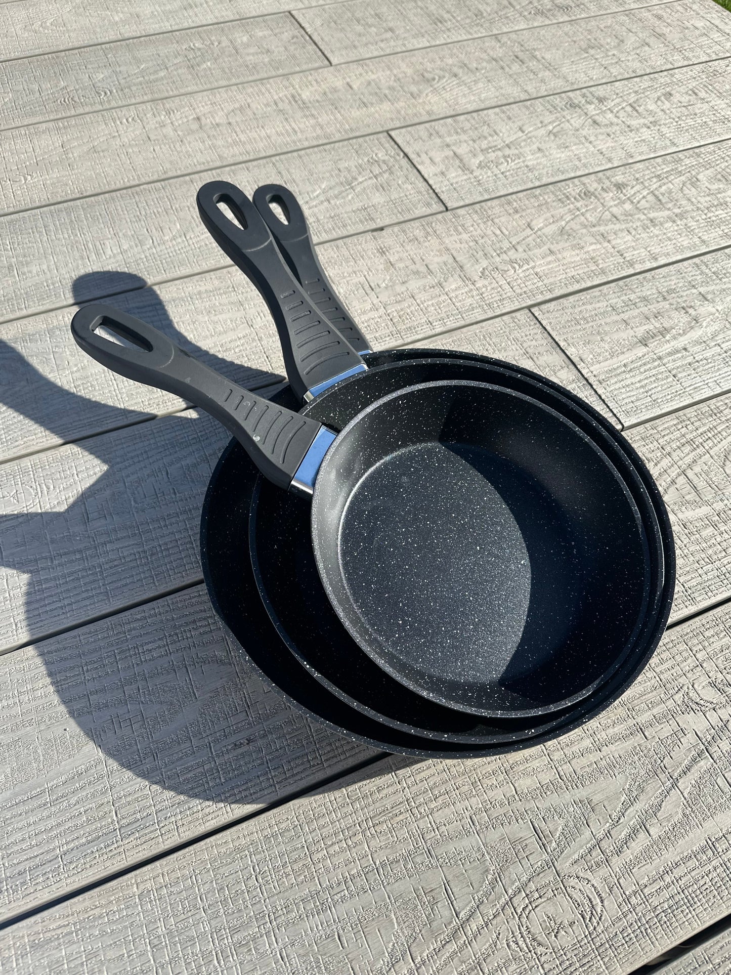 Juego de Sartenes de Aluminio Fundido